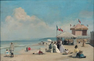 Pláž v Cabourgu