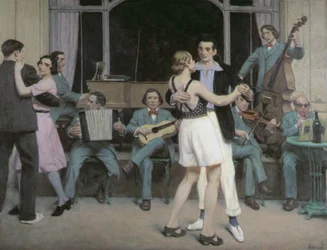 Casino Bar v Cabourg, kolem roku 1930 (olej na plátně)