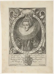 Portrét od Isabelly Clara Eugenia Nejklidnější Isabella Clara Eugenia Infanta ze Španělska (název na objektu)