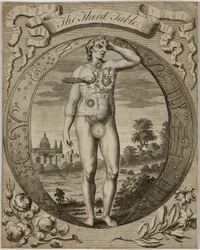 Astrologická tabulka, c 1780s