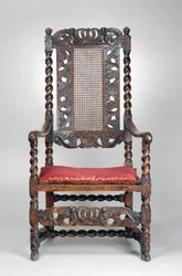 Křeslo, cca 1680 (ořech)