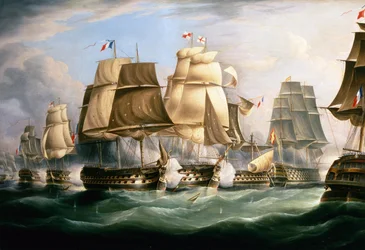 Bitva u Trafalgaru, 21. října 1805, uprostřed dne (olej na plátně)