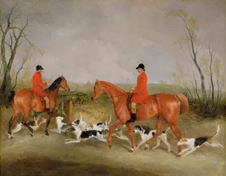 George Mountford, Huntsman to the Quorn, a W. Derry, Whipper-In, v John O