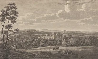 Hrad Hever v hrabství Kent, od Edwarda Hasteda, The History and Topographical..., 1777-90.
