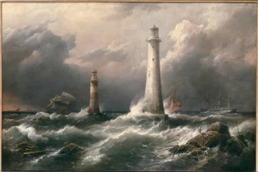 H.M.S. Lord Warden z Eddystone Lighthouses