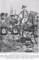 Sir Eyre Coote v Cuddalore, ilustrace z 