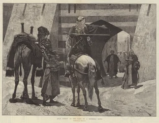 Arabští náčelníci u brány obleženého města