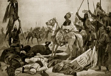 Hyder Ali v Conjeveramu, 1780, ilustrace z 