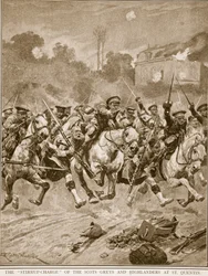 „Třmenový útok“ Scots Grays a Highlanders v St. Quentin, 1914-19