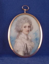 Alžběta (1750-88) hraběnka z Hopetounu, 1789 (wc und kvaš na slonovině)