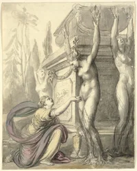 Heliády u hrobu Phaeton (Ovidius, Metamorphoses, II, 340-366)