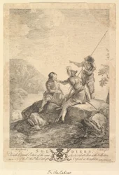 Tři vojáci, 1766-67.