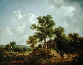 Blízko Sevenoaks, Kent (olej na plátně)