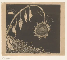 Návrh obálky pro: Richard Roland Holst, Výstava odkazu Vincenta Van Gogha, 1892