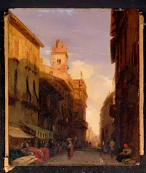 Pohled na palác prince Maffei, Verona