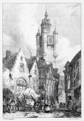 Bergues: Tržní věž, 1824.