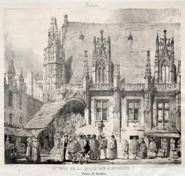 Rouen: Vstup do Salle des Pas Perdus, Justiční palác