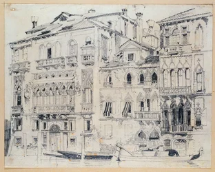 Canal Grande, Benátky, cca 1826 (tužka)