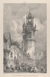 Věž Gros-Horloge, postavená roku 1417 za anglické nadvlády