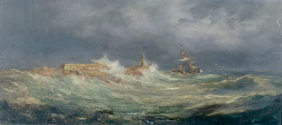 Porthcawl v bouři