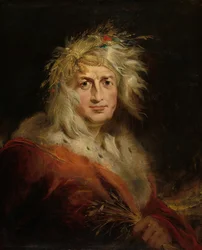 David Garrick jako král Lear, c. 1815.