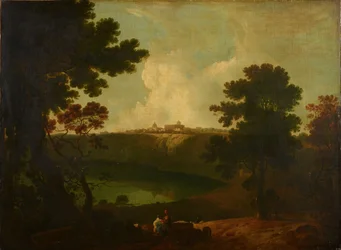 Jezero Albano a Castel Gandolfo, 1800.