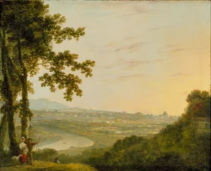 Řím z vily Madama, během nebo po roce 1753