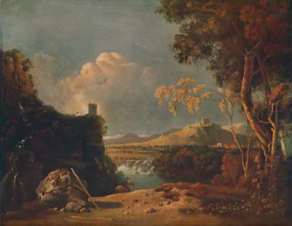Bílý mnich - IV Italská krajina, s bílým mnichem, c1752