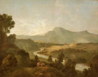 Údolí Mawddach s Cader Idris (olej na plátně)