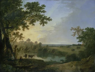 Pohled na Windsor Great Park, počátek 60. let 17. století (olej na plátně)