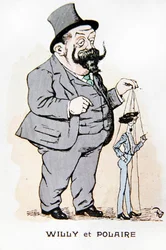 Willy a Polaire, počátek 20. století (barevné lito)
