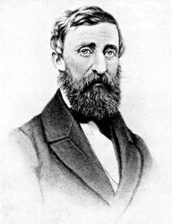 Henry David Thoreau, americký spisovatel přírody, 1923.