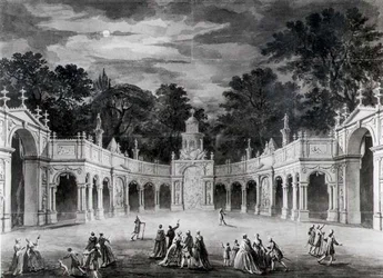 Osvětlení Buckingham House na oslavu narozenin Jiřího III.