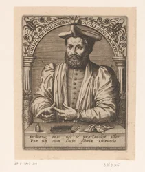 Portrét Guillauma Philandriera Guilelmus Philander Castili oneus architectus (titul na objektu) Série portrétů učenců patnáctého a šestnáctého století (název série)