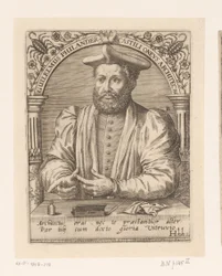 Portrét Guillauma Philandriera Guilelmus Philander Castili oneus architectus (titul na objektu) Série portrétů učenců patnáctého a šestnáctého století (název série)