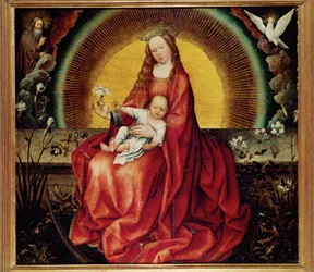 Madona s dítětem, počátek 15. století (malba na dřevě)