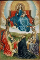 Madona ve slávě s dárci a sv. Petra a Augustina