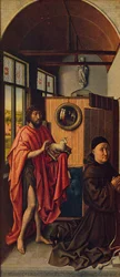 Svatý Jan Křtitel a františkánský mistr Jindřich z Werl, 1438, kolem 1934
