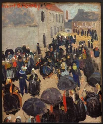 Strana v zemi. Obraz Roberta Delaunaya (1885-1941), Olej na plátně