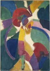 Žena se slunečníkem, 1913