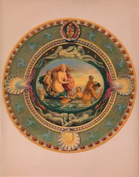 Plošina v Majolica Ware, 1863.