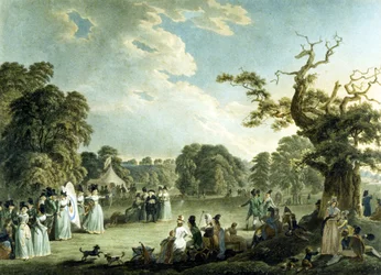 Society of Royal Archers, vyryl Cornelius Apotool (1762-1844) 1794 (barevně lito)