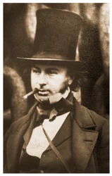 Portrét Isambard Kingdom Brunel od spouštěcích řetězů SS Great Eastern, 1857