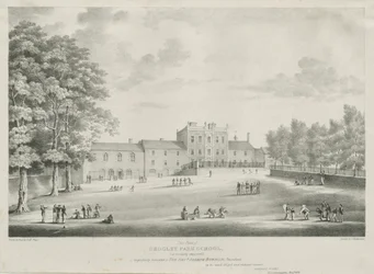 Škola Sedgley Park: rytina, listopad 1838 (tisk)