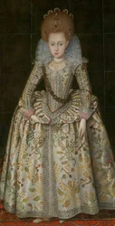 Princezna Alžběta 1596-1662, pozdější česká královna, ca. 1606.