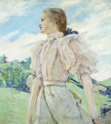 A Breezy Day, cca 1898 (olej na plátně)