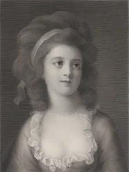 Polodlouhý portrét Sophie nebo Apollonie Heleny Potocké jako mladé dívky, 1872