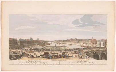 Pohled na Pont Neuf přes řeku Seinu v Paříži, při pohledu na Pont Royal Pohled na Paříž ze středu Pont Neuf směrem k Pont Royal (...) (titul na objektu) Paris (název série)