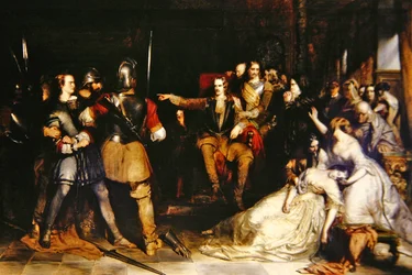 Claverhouse nařizuje zastřelení Mortona (olej na plátně)