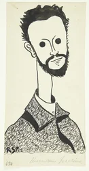 Portrét malíře a keramiky Chr. Joachim (1870-1943)